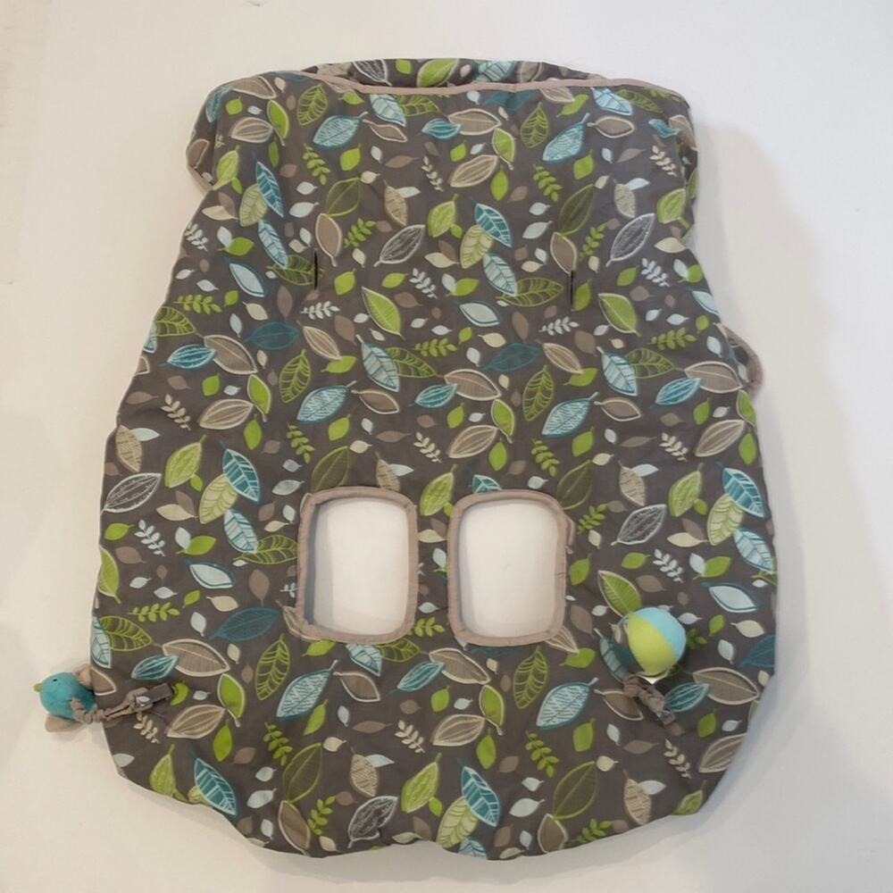 Eddie Bauer Leafy Shopping Cart Cover Baby Kids EUC OS Gray Green Unisex